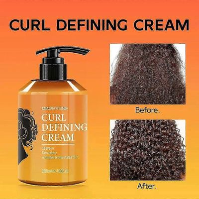 Curl Defining Cream, Professional Curl Cream, Defining Curl Cream kiharille ja aaltoileville hiuksille, Curl Cream ohuille tai paksuille hiuksille 1pc