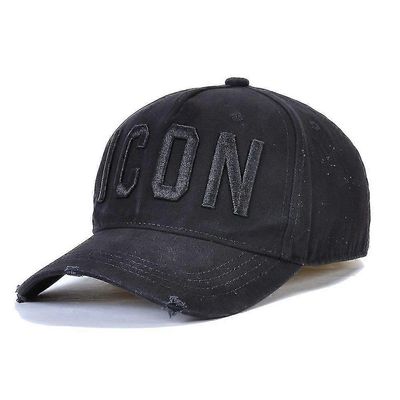 Puuvilla Baseball Caps Icon Logo Dsq2 Kirjaimet Korkealaatuinen Korkki Miehet Naiset Hattu Musta Korkki Isä Hatut