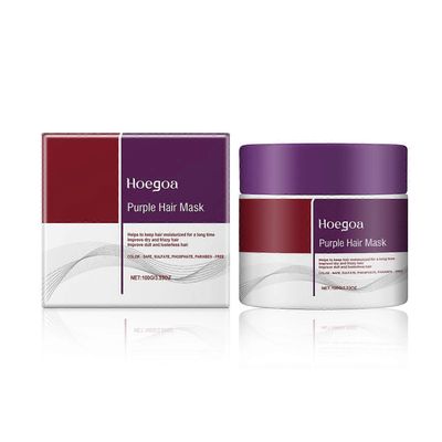 unbrand Violetti hiusnaamio, 100g Maca Deep Repair kollageenihiusnaamio kuiville ja vaurioituneille hiuksille, ravitseville ja kirkastaville hiuksi...