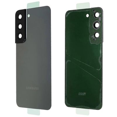 Samsung Galaxy S22 5G S901 Akkukotelo Tarralla+Kameran linssinsuojus-harmaa Monivärinen Grey