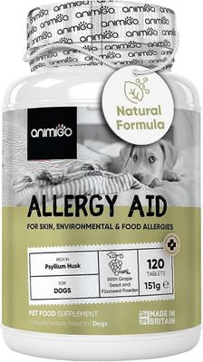 Animigo Koiran allergiatabletit - 120 rypäleensiementä ja kanaa maustettuna kutisevalle iholle, vastustuskyvylle, ruoansulatukselle