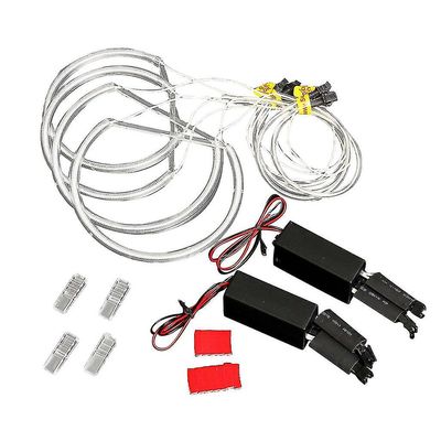 4x ccfl Angel Eye Halo Led Ring Light hvit ikke-projektor for E46 3-serie - Jnnjv