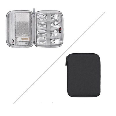 Handuo Kabel Arrangør Electronics Tilbehør sager til kabel, oplader, telefon, Usb, Sd-kort SORT Singlemini