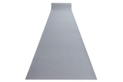 Dywany Łuszczów Runner skridsikker RUMBA enkelt farve tyggegummi grå 100 cm 100x520 cm