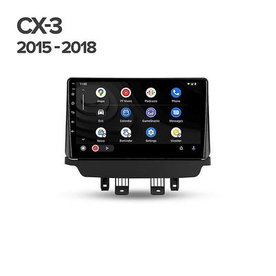 varten Mazda 2 CX-3 CX 3 2014 -2021 2 Din Android auton stereo GPS WIFI navigointi multimediasoittimen pää