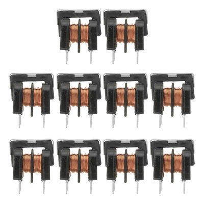 10kpl Common Mode Inductor Filter Kestävä induktorisuodatin UU9.8 Pitch 7x8mm 10mH Musta 2X1.8CM