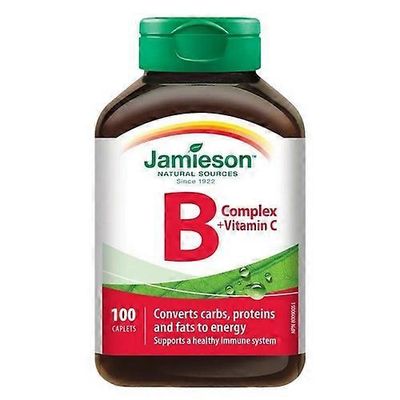 Jamieson Vitamins Jamieson B-vitamiinikompleksi + C-vitamiini, 100 kapselia