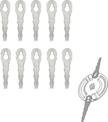 10kpl korvaavat ruohotrimmerin terät, ruohotrimmerin terät metallivolframiterästarvikkeet tai (sahalaitainen)