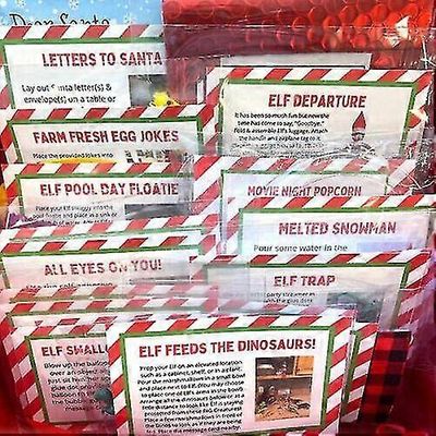 2023 Elf Props Kit 24 dager med juleaktiviteter Nedtelling av barnegave 12Dag