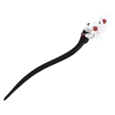 Tianzun 19x3cm Kvinnelige Hodeplagg Blomst Hår Pin Retro Bun Hårpinne Vintage Tre HårPinne Hanfu Hodedrøm