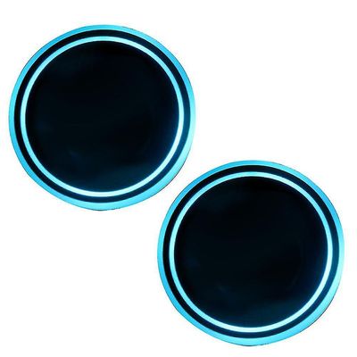 Led Bil Interiør Coaster, Aktiv Atmosfære Drink Cup Holder, genopladelige 7 farver med opladning