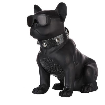 Ch-m10 Creative Bulldog Shape Stereo Langaton Bluetooth-musiikkikaiuttimen tuki Tf / u-levy / fm - musta