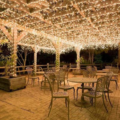 100M 600 LED Lichterkette Karneval Hochzeit Auen Innen Garten Beleuchtung