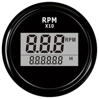 Veneen LED-digitaalinen kierroslukumittari Moottorin käyttötuntimittari Veneiden perämoottorien kierroslukumittari
