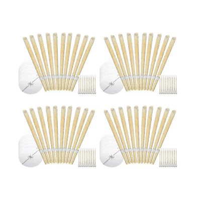 40 kpl mehiläisvahakorvakynttilöitä vahanpoistoon, 9 tuuman luonnolliset korvavahakynttilät korvakynttilöiden vahanpoistoon, korvakynttiläkynttilät...