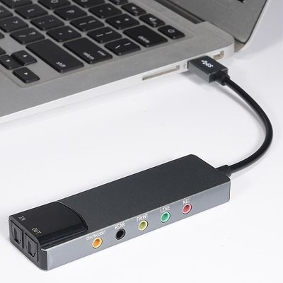 USB-äänikortti 7.1 5.1-kanavainen ulkoinen äänikortti SPDIF optinen PC-laskentaan Kuten