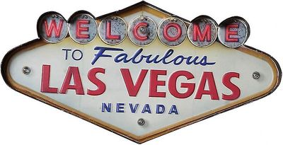 Metallinen LED-kyltti koristeellinen baari Led metalliseinävalokyltti (las Vegas)