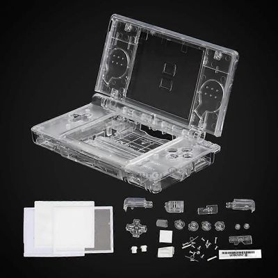 Uusi läpinäkyvä täyskorjausosien vaihtokotelon kuorikotelosarja Nintendo DS Lite NDSL -kannelle Transparent White