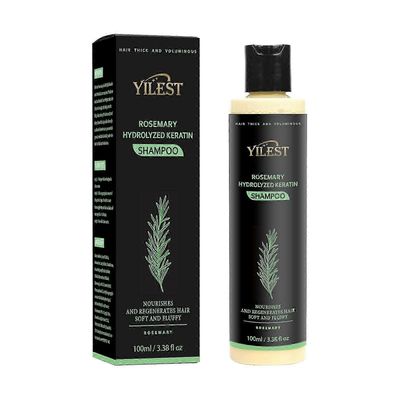 Orgaaninen rosmariinin hiusten kasvushampoo, rosmariinin hydrolysoitu keratiinishampoo, luonnollinen paksuuntuva ja vahvistava shampoo, ravitsee hi...