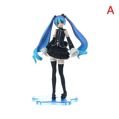 Unbrand Instock Anime Action Figur Miku Kawaii Pvc Modell Doll Figurals Rabbit Ører Flerfarget A