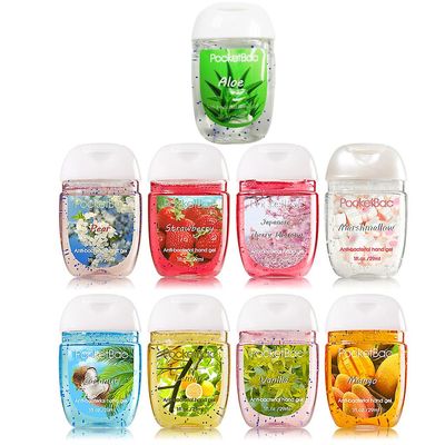 Anti-bakteriell Hand Gel Frukt Duftende Pocketbac Sanitizers for utendørs reise