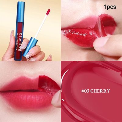 5 farger Tear-off Lip Glaze Matte Lip Tint Peel-off Liquid Lipstick Vanntett Varig Makeup Tattoo Mask Lip Gloss Kosmetikk A03 (andre)