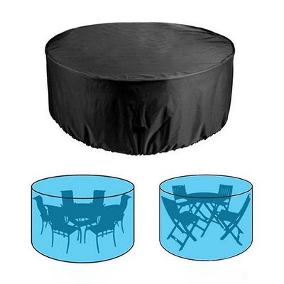 Patio Møbler Dekker Vanntett Utendørs Rundt Borddeksel Anti-fading 204*60cm