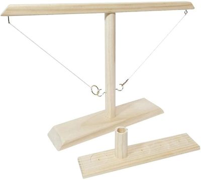 AIR Kroge Ring Kast Spil Tik Tok Legetøj Hook og Shot Ladder Gamek (Hvid)