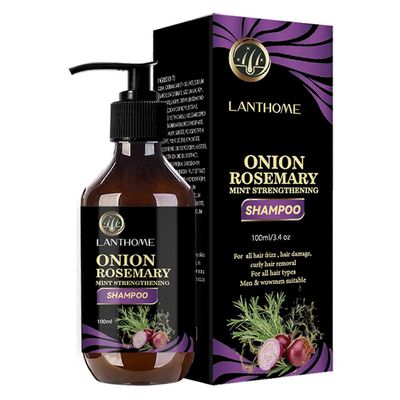 unbrand Orgaaninen rosmariini- ja sipulihiusten kasvushampoo, öljykontrollit ja hiustenlähtöä estävä aine, edistää hiusten kasvua, kosteuttaa ja va...