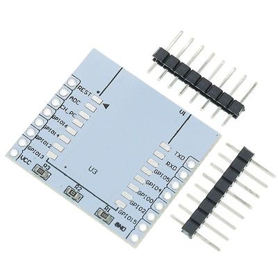 Kredsløb tilbehør 2stk esp8266 seriel wifi modul adapter plade gælder for esp-07, esp-12e, esp-12f trådløst kort til arduino.