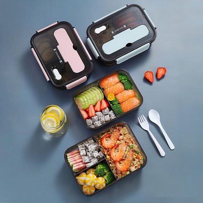 Jying 1100ml/1500ml mikrobølgeovn Madkasse til Kids Food Container Opbevaring Isoleret Frokost Container Bento Box japansk snackboks Morgenmadskass...