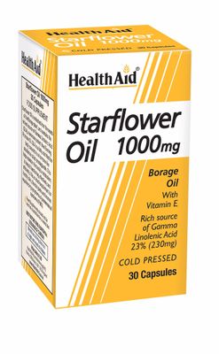 Health Aid Terveys tuki Starflower Oil 1000mg (23% GLA), 30 kapselia