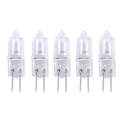 5 kpl 10W 12V 2900K G4 Base Bi-Pin Crystal lamppu halogeenilamput kaapin valaistus kohdevalo 3.00X0.70X0.70CM