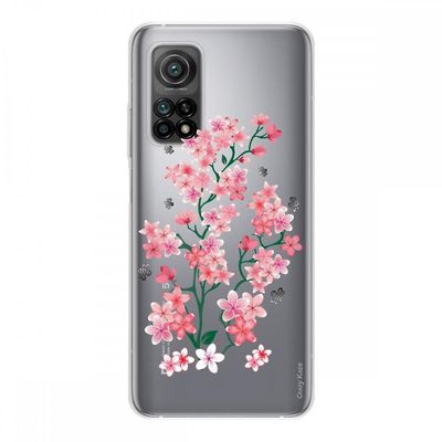 Crazy Kase Skrog til Xiaomi Mi 10t i silikone soft 1 mm, Sakura Blomster