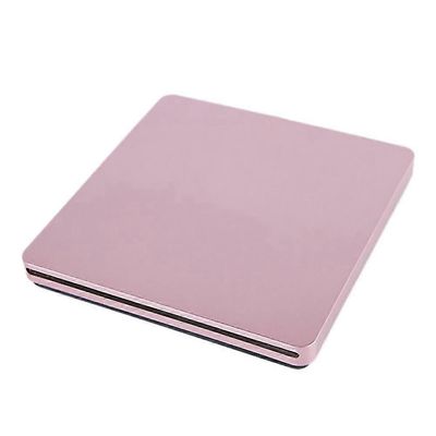 Ulkoinen DVD-asema USB 2.0 kannettava CD DVD +/-RW-asema DVD-poltin kannettavalle Pro Air -tietokoneelle Windows 7/8/10 vaaleanpunainen