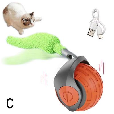 Speedy Tail 2.0, Speedy Tail -kissanlelu, Speedy Tail 2.0 -kissanlelu, automaattisesti liikkuva lelu Oranssi