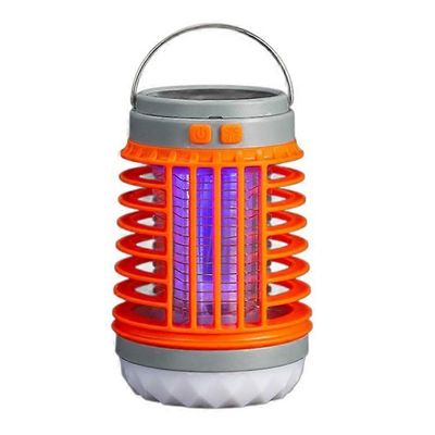 W890-1 LED-hyttysten tappajalamppu USB-ladattava hiljainen hyönteissuihku UV-valolla / 4 valaistustilaa Oranssi