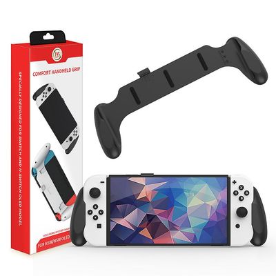 Til Nintendo Switch Oled Sag Håndtag Beslag Håndgreb beskyttende dækning håndholdte kasse Sort