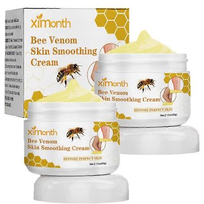 Mehiläismyrkky suonikohjuja ehkäisevä rauhoittava voide, edistyksellinen K-vitamiinivoide vähentää turvotusta, suonikohjuja ja hämähäkkisuonia 2pcs