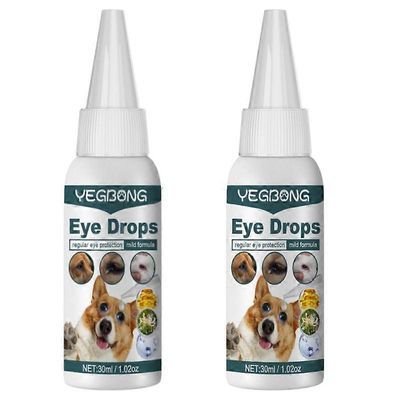 2kpl lemmikkieläinten silmätipat allergioiden tai vieraiden esineiden aiheuttamaan sidekalvotulehdukseen