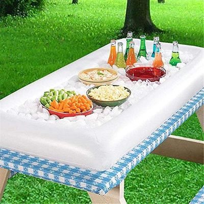 Oppustelige serveringsbarer Isbuffet Salat servering bakker Mad Drikke Holder Cooler Containere Indendørs Udendørs Bbq Picnic Pool Party Supplies C...