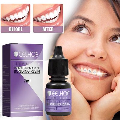 Vicbuy 1/2pcs 7ml Tooth Gem Lim, Gemstone Tenner Dekorasjon Lim, Professional Diy Tooth Gem Lim, Tooth Rhinestones Uv Light Herding 1Pc