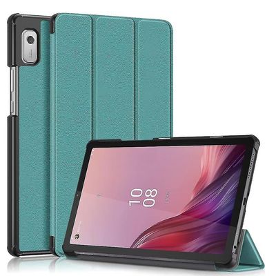 Nahkainen Smart Tablet -kotelo Lenovo Tab M9 Tb-310fu: lle Vihreä