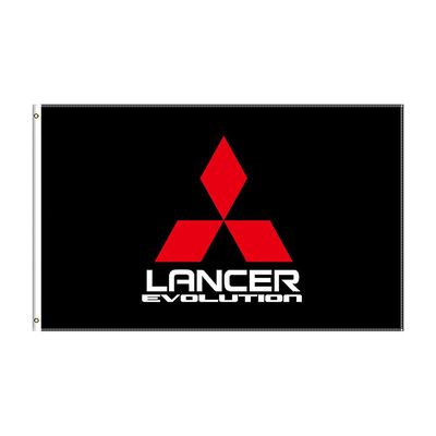 Redkid 3x5 ft Mitsubishi Lancer Evolution Lippu Polyesteri Painettu Auto Kilpa Banner Sisustus 150x240cm A-804