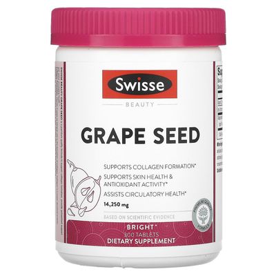 Swisse Schweiziska, Druvkärnor, 14,250 mg, 300 tabletter