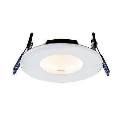 Saxby Lighting (Poole) Orbital Smart Fire Bedømt Integreret LED 1 Lys Forsænket Lys Matt White IP65