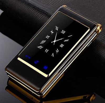 TribalSensation Puhelin Elder Clamshell Matkapuhelimet H-mobile Musta no box