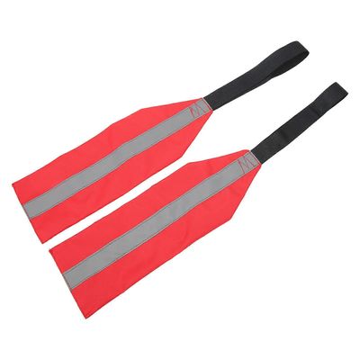 Safety Travel Flag 2stk sikkerhed rejse flag til kajak kano Rødt advarselsflag med bånd til bugsering af kanoer Truck sikkerhedstilbehør sæt