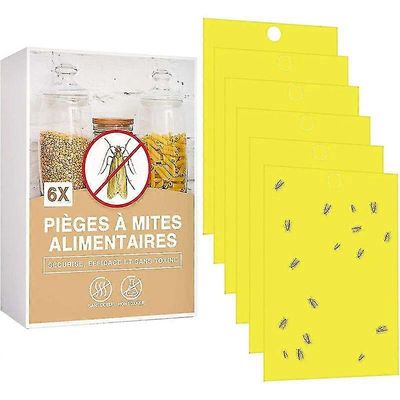 Ruokakoi-ansoja Pakkaus 6 anti food koi Tehokas tuote Tahmea ansa keittiöön ja kaappiin Myrkytön tehokas feromoni-ansa