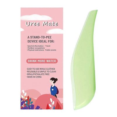 Naisten virtsaamislaite Naiset seisovat pissapisuolisi suppilo matkaretkeilyyn Vihreä